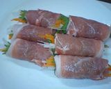 *薄切り豚肉野菜巻き甘酢ソテー*作り方3写真
