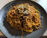 【ワンパン】ナスとひき肉のポロネーゼ作り方7写真