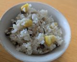ゆる簡単くりの炊き込みご飯☆秋の味覚♪作り方3写真