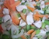 鶏肉と小松菜のマヨ・バタ・醤油丼作り方3写真