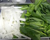 つぼみ菜と大根の炒め物作り方1写真