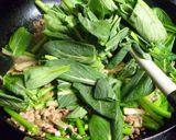 つぼみ菜と大根の炒め物作り方7写真