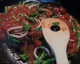 なすと菜の花のカレートマトソースパスタ作り方4写真