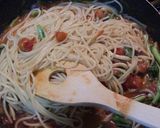 なすと菜の花のカレートマトソースパスタ作り方5写真