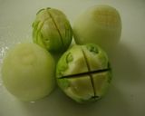 パルメザンチーズON芽キャベツ★ペコロス作り方2写真