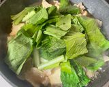 生姜香る⭐︎厚揚げとこまつなの煮物作り方5写真