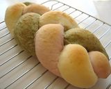 蓬と紅いもの三つ編みパン作り方10写真