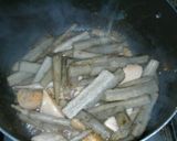 味噌漬け鶏肉とごぼうの炒め煮作り方4写真