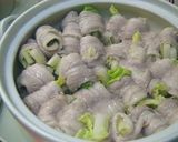 土鍋で蒸し蒸し白菜豚バラロール作り方5写真