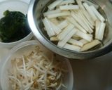 うどともやしの酢味噌和え☆作り方1写真