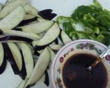 茄子とピーマンの辛みそ炒め作り方1写真