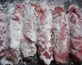 ✿薄切り肉の 巻き巻き トンカツ✿作り方6写真