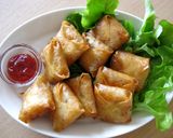 とろ～りチーズのケチャップライス春巻き作り方9写真