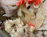 簡単　豚丼紅生姜のせ作り方16写真