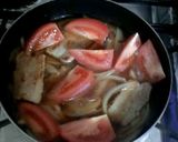 豚バラとトマトのどんぶり作り方4写真