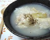 とろとろ♪鶏ともち米のあったかスープ作り方5写真
