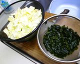春キャベツとわかめのエビおかかのせ作り方1写真