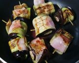 茄子とベーコンのくるくるトマト煮込み作り方4写真