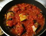 茄子とベーコンのくるくるトマト煮込み作り方5写真