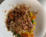 レンジ中華風梅すき焼き味オムライス弁当作り方4写真