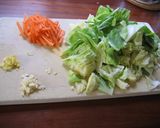 いかとキャベツの辛味噌炒め作り方1写真