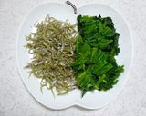 *シンプルなほうれん草とじゃこの炒飯*作り方1写真
