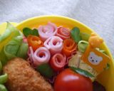 ＊ラブリーくまちゃん弁当＊（キャラ弁）作り方6写真