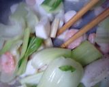 チンゲン菜の海鮮オイスターソース作り方5写真