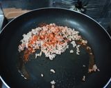 ゴボウの和風ピリ辛肉味噌いため作り方2写真
