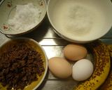 ふわふわトロけるチョコバナナケーキ作り方1写真