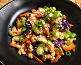 【爆速レンチン】ゴマ香る！納豆ナス🍆🥕節約副菜♪作り方4写真