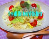 春キャベツ入りイタリアン塩焼そば作り方2写真