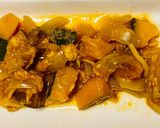 ワンボールレンジ、かぼちゃのツナカレー煮作り方3写真