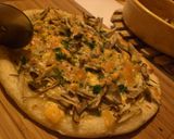 シャキ♪ピリ♪ごぼうめんたいマヨのピザ作り方4写真