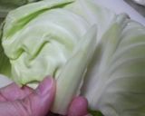 お弁当に。キャベツとハムのくるくる巻き作り方1写真