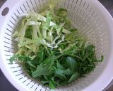 春キャベツと水菜のさっぱりあえ作り方1写真