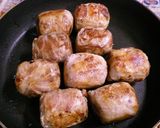 肉巻きおにぎり！しょうが焼き味が最高♪作り方5写真
