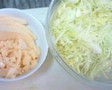 春キャベツにのっけ盛り☆筍とひき肉炒め作り方1写真