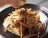 豆腐ステーキの肉ごぼうのせ☆作り方6写真
