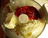 苺ジャムでレアチーズケーキ作り方3写真