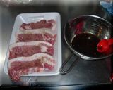 とんかつ肉の生姜焼き風？作り方1写真