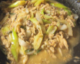 鯖のネギ味噌焼き～鯖の味噌煮風～作り方5写真