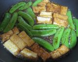 スナップえんどうと厚揚げの春色香味炒め作り方7写真