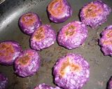 フライパンで焼く　紫芋の焼餅作り方4写真