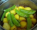新じゃがとスナップえんどうのおかか煮作り方4写真