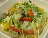 アサリの野菜たっぷりのクリームパスタ作り方6写真