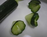 きゅうりと金時豆のお花　　お弁当に♪作り方2写真