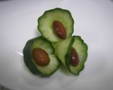 きゅうりと金時豆のお花　　お弁当に♪作り方3写真