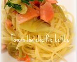 みょうがとスモークサーモンのパスタ作り方5写真