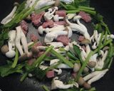 ほうれん草ときのこのソテー作り方4写真